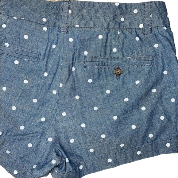 J. Crew Women’s Size 4 denim look with white polka dots. - Picture 3 of 9